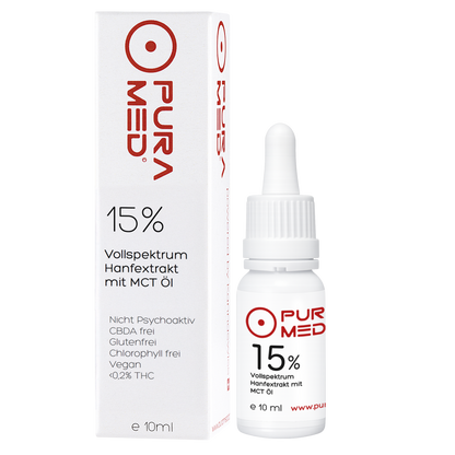 15% CBD Vollspektrum Premium Öl in Bio-MCT Öl 10ml