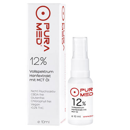 12% CBD Vollspektrum Premium Öl in Bio-MCT Öl 10ml