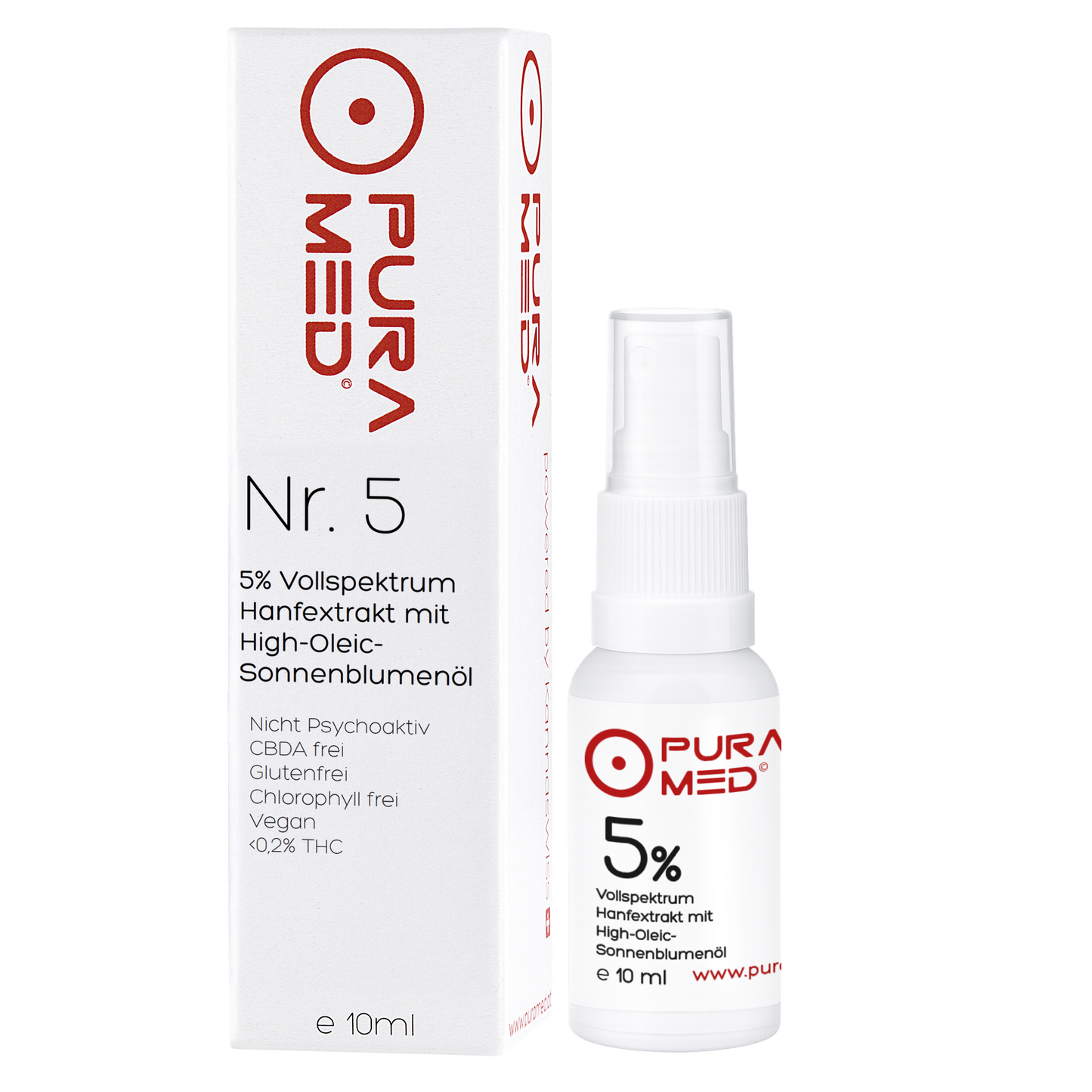 5% CBD Vollspektrum Premium Öl in Bio-Sonnenblumenöl 10ml