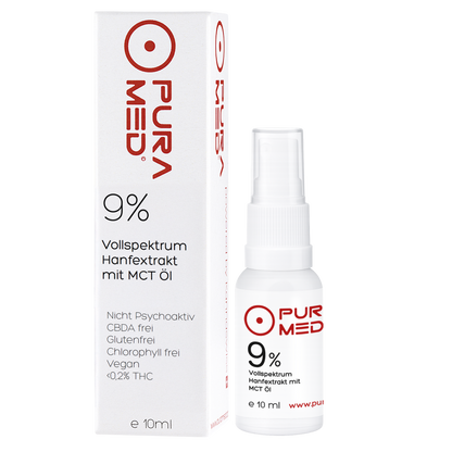 9% CBD Vollspektrum Premium Öl in Bio-MCT Öl 10ml